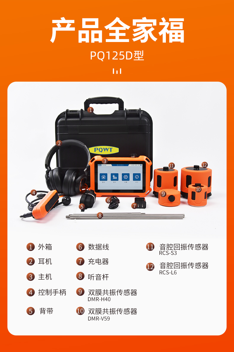 普奇PQ125D 管道漏水檢測(cè)儀